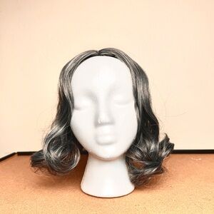 Hair Topper, Wavy, Salt and Pepper, 10” long